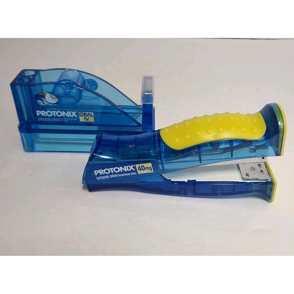 Pharmaceutical Protonix IV Tape Dispenser With Pen Holder & Stapler Gerdie